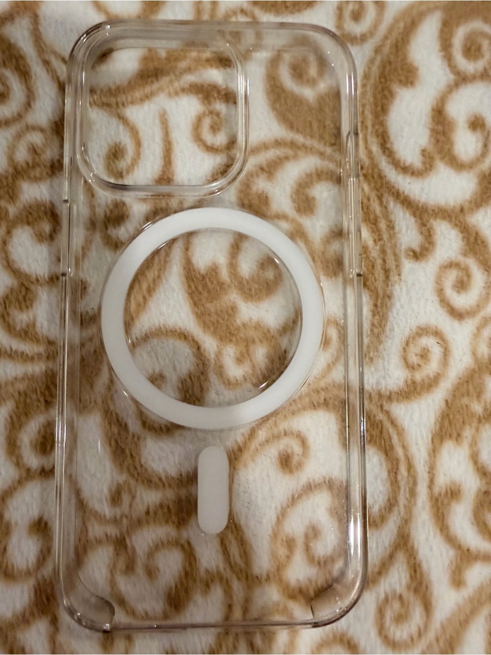 Apple Clear MagSafe-Compatible iPhone 14 Pro Case with White Ring
